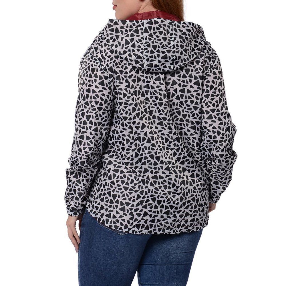 Jacket Geometric Print Weather Resistant - Picture 2 of 5